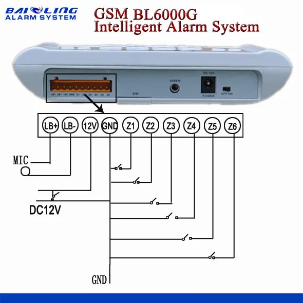 Подключение проводных датчиков к gsm сигнализации Hot Sale Wireless Gsm Safe Home Alarm With Lcd Screen Alarm System Long-range Wi