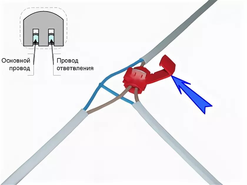 Подключение проводов 220 Техника для спецслужб , Ответвитель Ш1