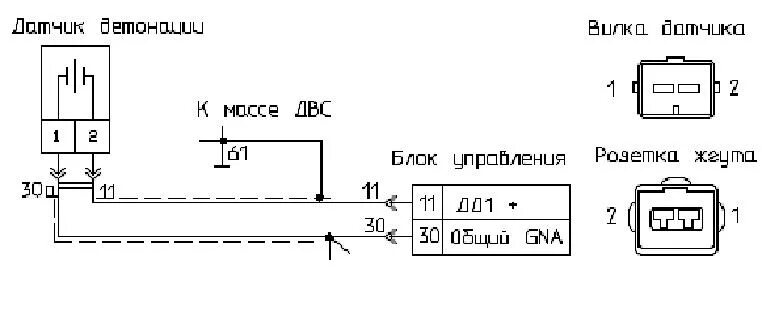 Подключение проводов датчика детонации Подключение сигнализации - Установка автосигнализации Star Line B62 Dialog 237