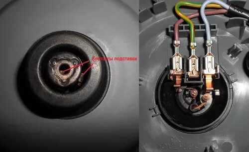 Подключение проводов электрочайника Как отремонтировать электрочайник " Электрик Инфо
