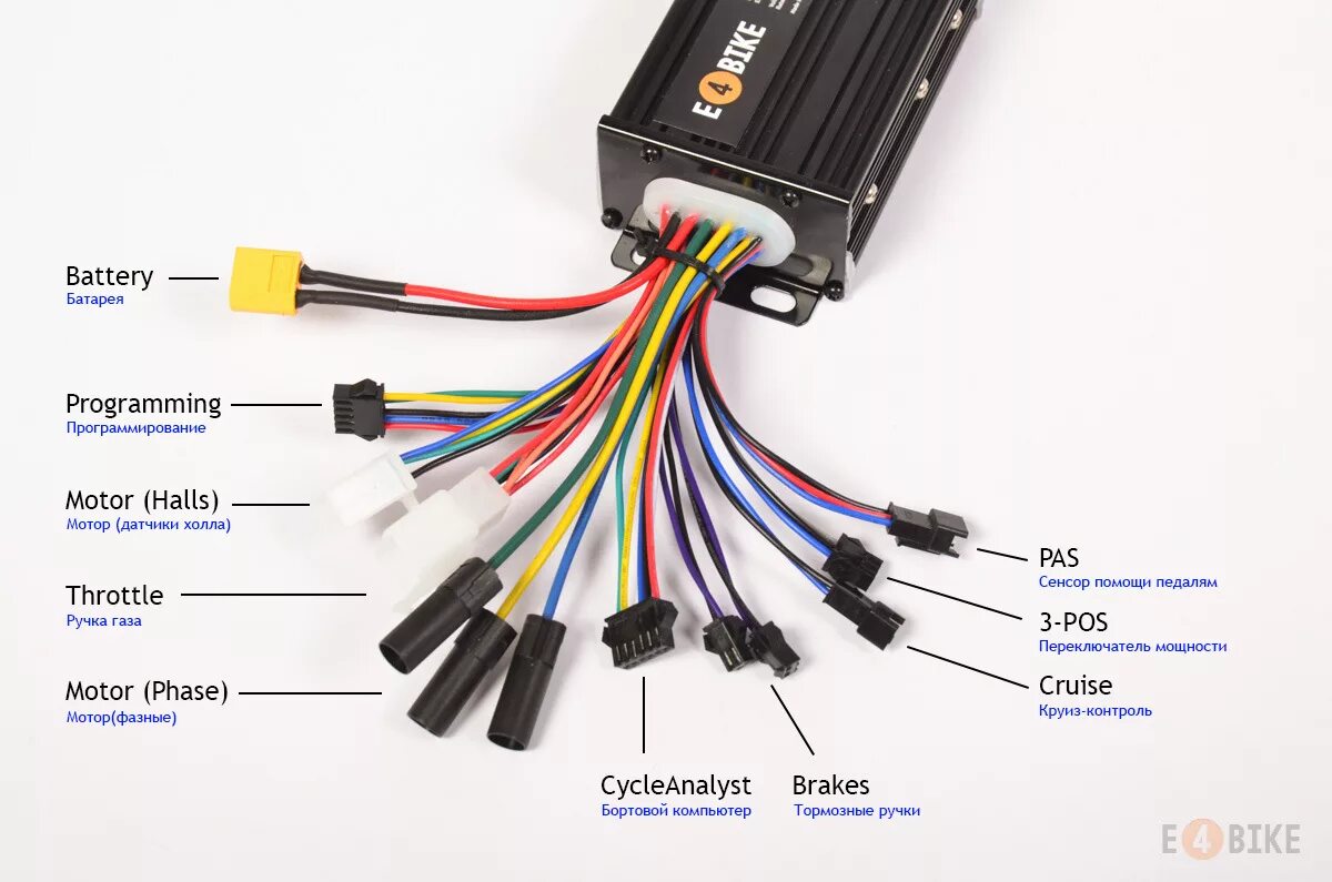 Подключение проводов электровелосипеда Инструкция по сборке электровелосипеда