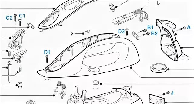 Подключение проводов к утюгу парогенератора филипс Утюг Philips AZUR GC 4238 выбивает пробки РЕШЕНО