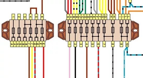 Подключение проводов предохранителей 2106 Блок предохранителей от ГАЗ 3110 - Lada 21061, 1,5 л, 1991 года электроника DRIV