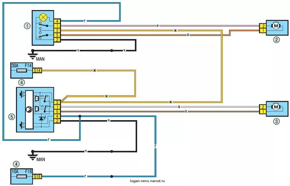 Подключение проводов рено логан Электростеклоподъемники, подключение - Nissan Atlas, 3,2 л, 1994 года электроник