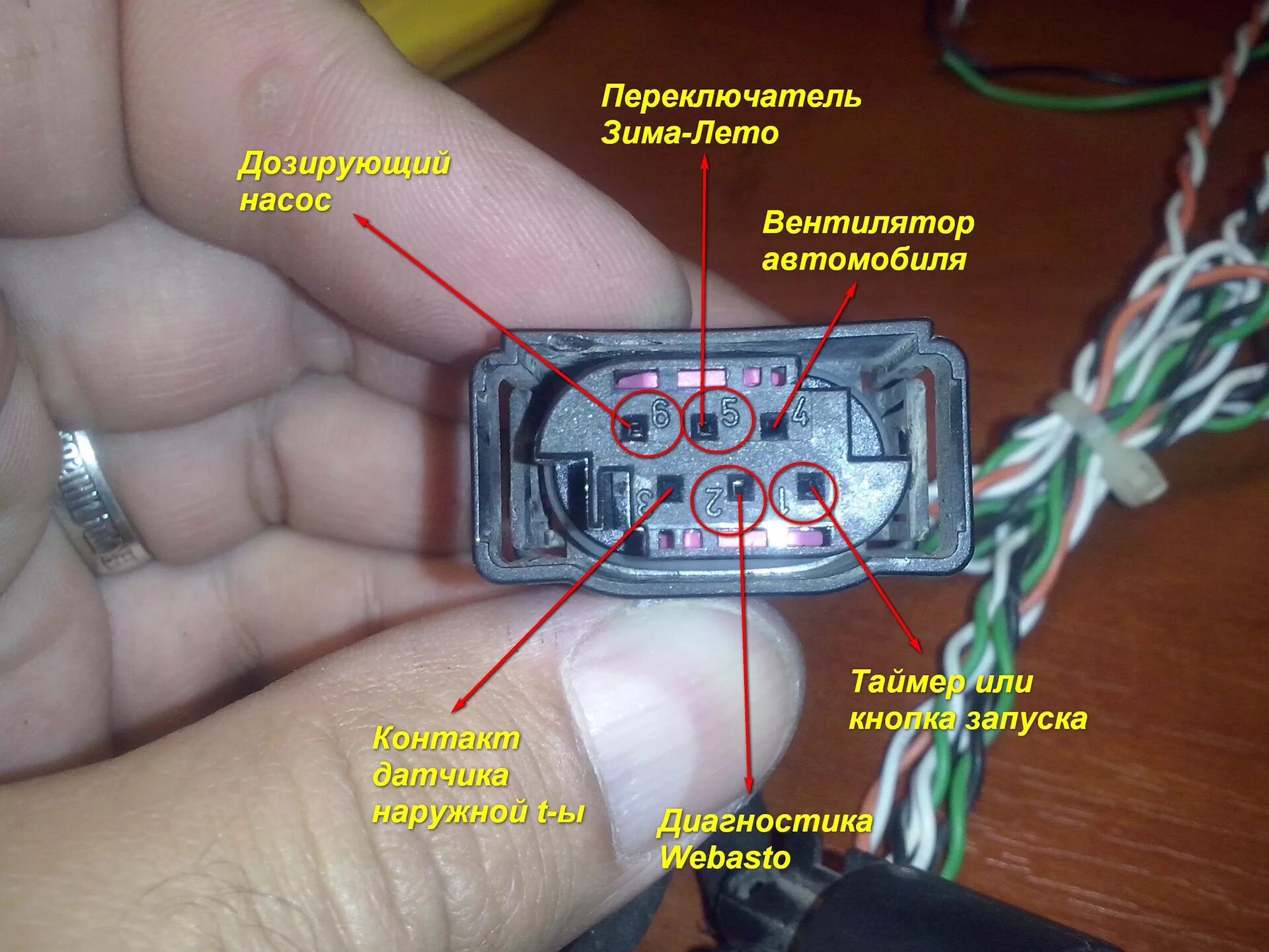 Подключение проводов вебасто Отыскание неисправности Webasto ThermoTop-Z/C-D Peugeot 807 (Установка кнопки за