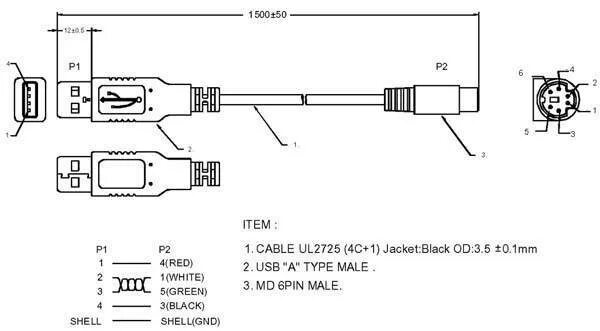 Подключение ps 2 к usb Распиновка разных видов USB разъемов: разводка контактов micro и mini usb + нюан