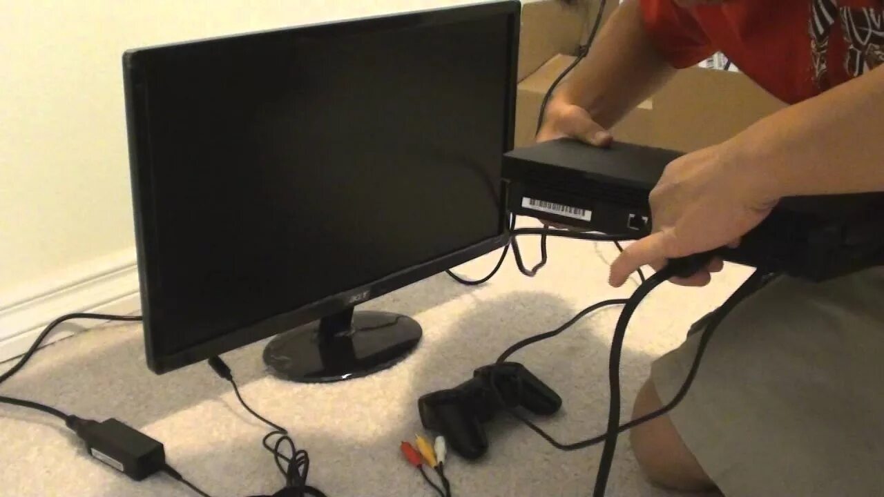 Подключение пс 4 к монитору How To: Setup your ps3 or xbox to a monitor with sound - YouTube