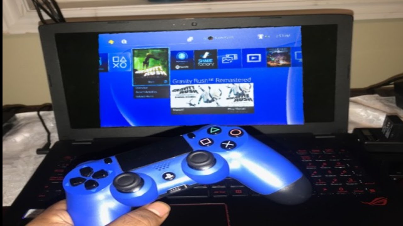 Подключение пс 4 к ноутбуку How To Connect PS4 To Laptop with and without TV - Playstation 4 Remote Play PC 