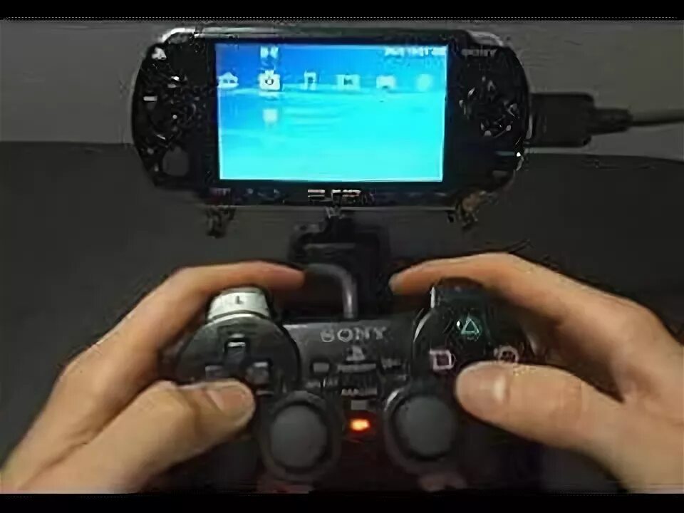 Подключение psp к телевизору Psp Hacked for use with dualshock controller - YouTube