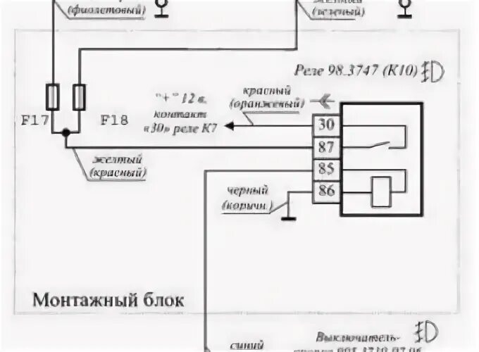 Подключение птф приора через монтажный блок Альтернативные способы подключения противотуманных фар на Ладе Приоре