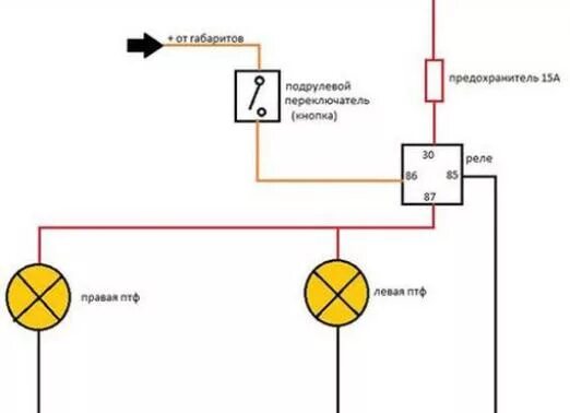 Подключение птф ваз 2112 через реле Схема подключения птф на вазе: найдено 88 изображений