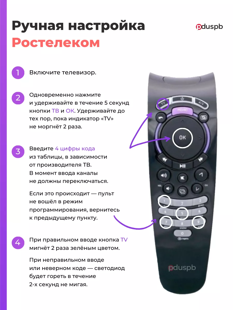 Подключение пульта ростелеком к телевизору lg пульт от ростелекома в телефоне (94) фото