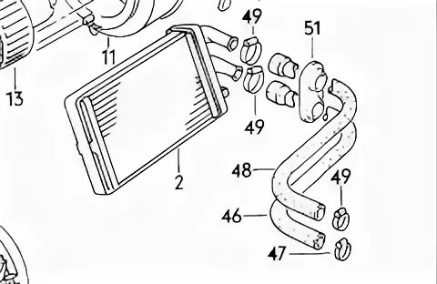 Подключение радиатора отопителя Бортжурнал Audi 100