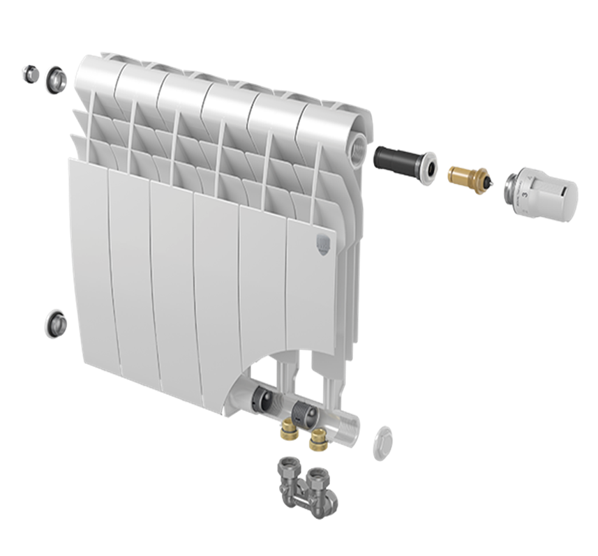 Подключение радиатора отопления роял термо Радиатор Royal Thermo BiLiner 500 /Bianco Traffico VR - 12 секц. - характеристик