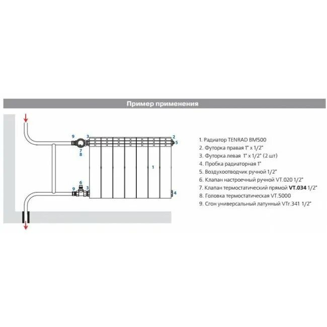 Подключение радиатора отопления с терморегулятором Как подключить терморегулятор для батарей отопления - порядок монтажа