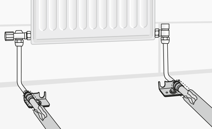 Подключение радиатора отопления трубами rehau Радиаторная арматура Rehau