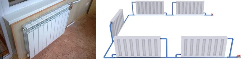Подключение радиаторов ленинградка Система отопления Ленинградка в частном доме: описание, отзывы и схема, фото