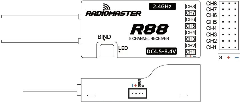 Подключение radiomaster pocket к компьютеру Руководство пользователя 88-канального ШИМ-приемника RADiOMASTER R8