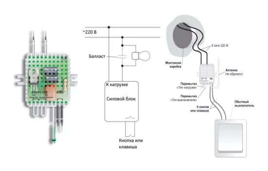 Подключение радиовыключателя света Проходной выключатель без проводки - просто и доступно!