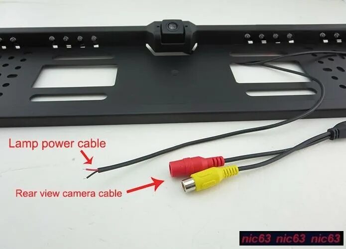 Подключение рамки с камерой заднего КАМЕРА в РАМКЕ НОМЕРА + СВЕТОДИОДНАЯ ПОДСВЕТКА new - покупайте на Auction.ru по 