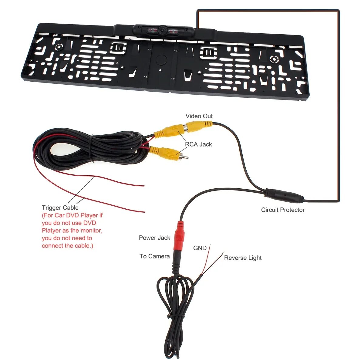 Подключение рамки с камерой заднего Автомобильная камера с рамкой для номерного знака европейского стандарта, Автомо
