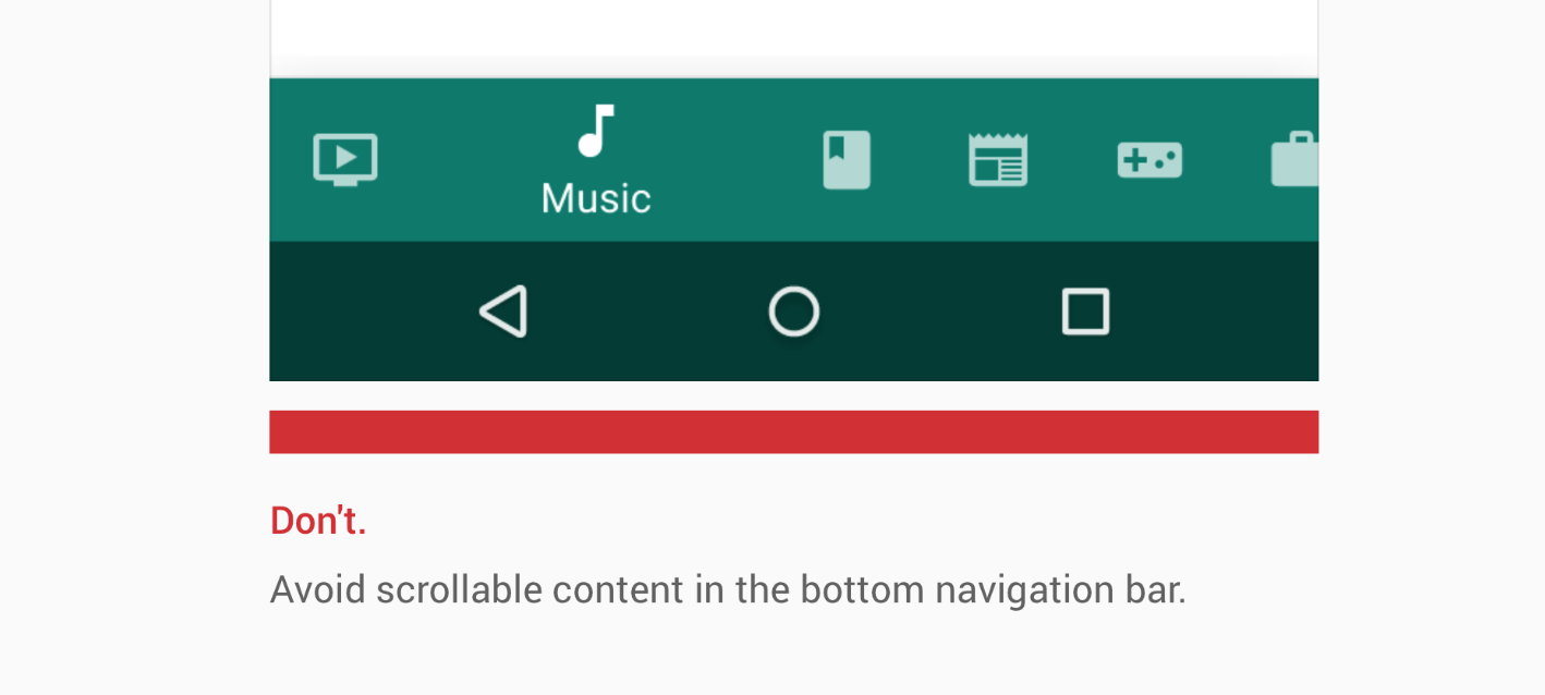 Подключение рамки с кнопками к андроиду mobile - Why is a scrollable bottom tab bar discouraged? - User Experience Stack