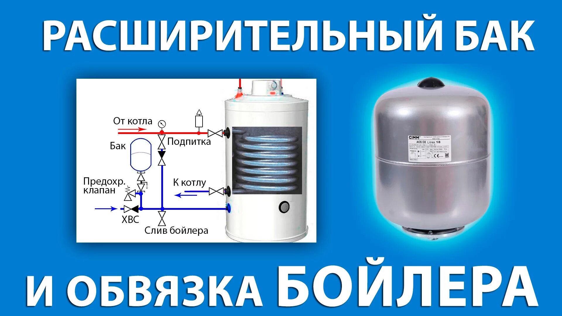 Подключение расширительного бака к бойлеру косвенного нагрева Обвязка котла отопления в частном доме вместе с теплым полом: что такое, как обв