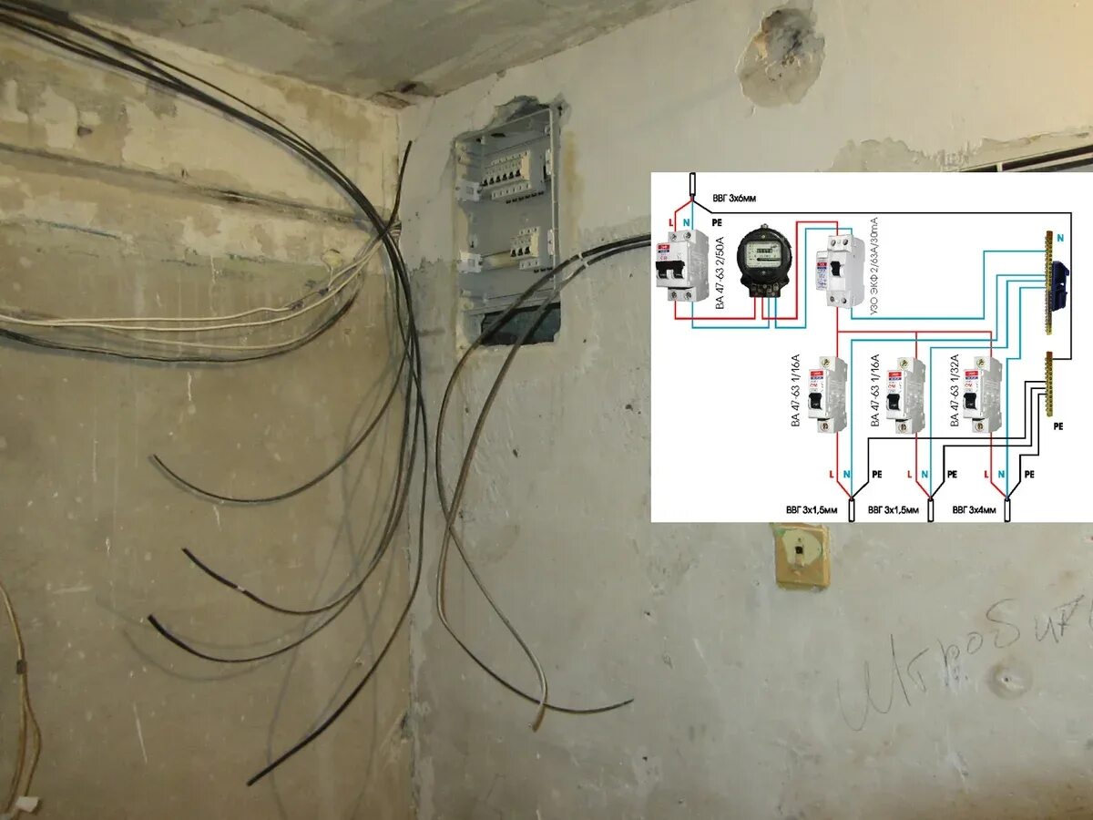 Подключение разводки в квартире Как провести электрику в квартире фото - DelaDom.ru