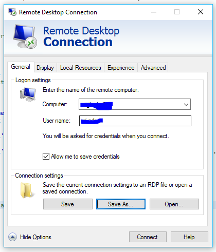 Подключение rdp win 10 windows server 2008 - RDP prompting for user/password with saved credentials - S