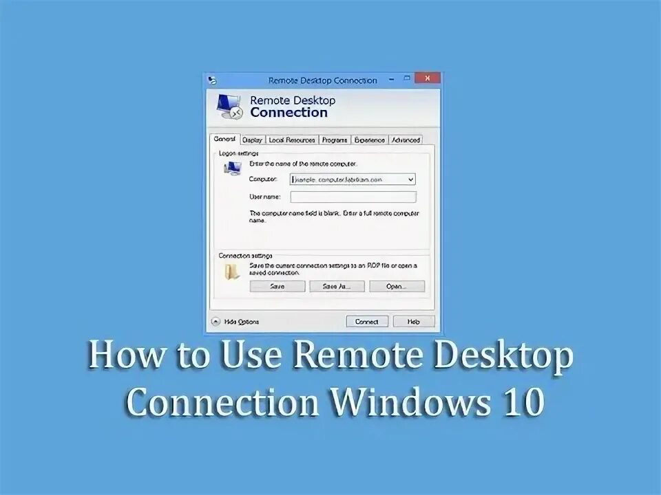 Подключение rdp windows 10 win r How to Use Remote Desktop Connection Windows 10 - YouTube