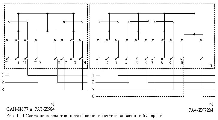 Подключение реактивного счетчика 11. Схемы включения счётчиков для измерения активной и реактивной энергий в трёх