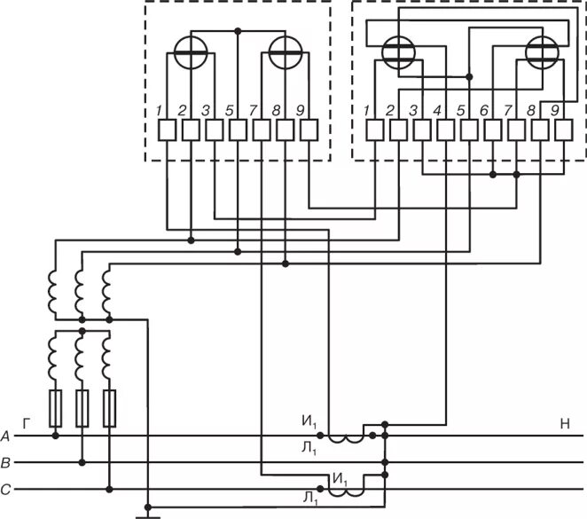 Подключение реактивного счетчика Классификация, требования и схемы включения счетчиков электроэнергии - Электрооб