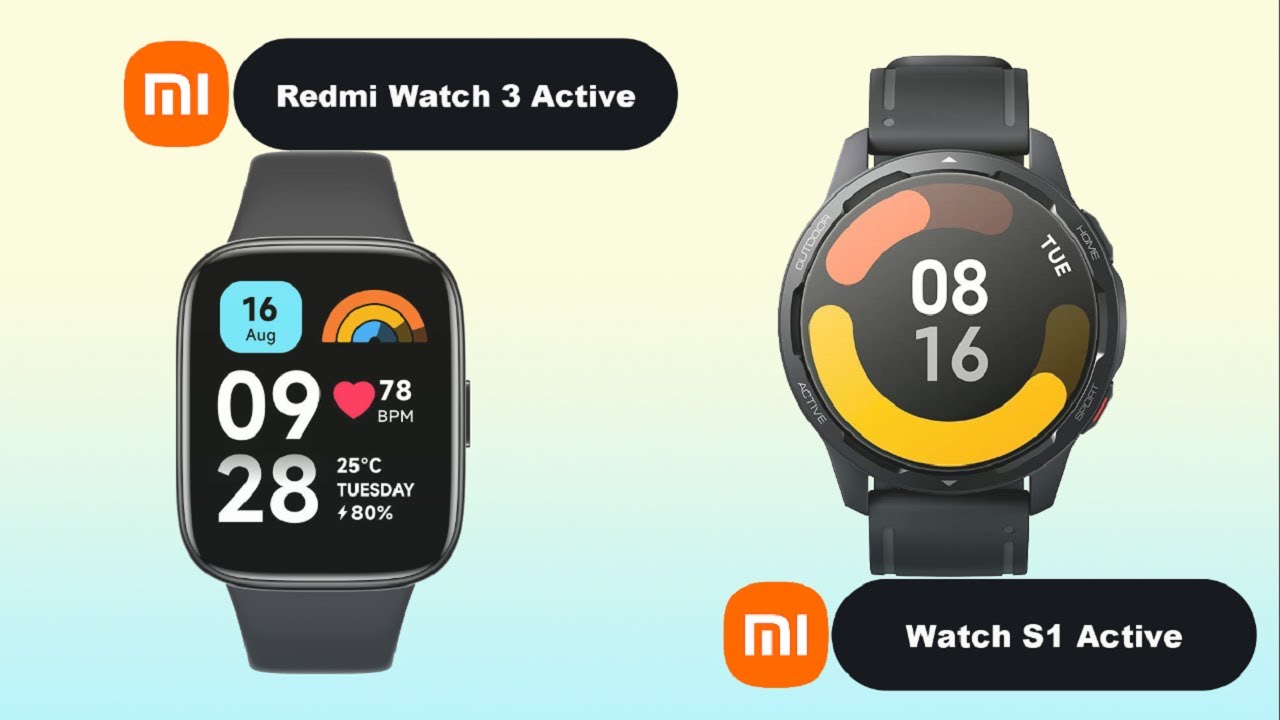 Подключение редми вотч 3 актив xiaomi redmi watch 3 active vs xiaomi watch s1 active comparison - YouTube