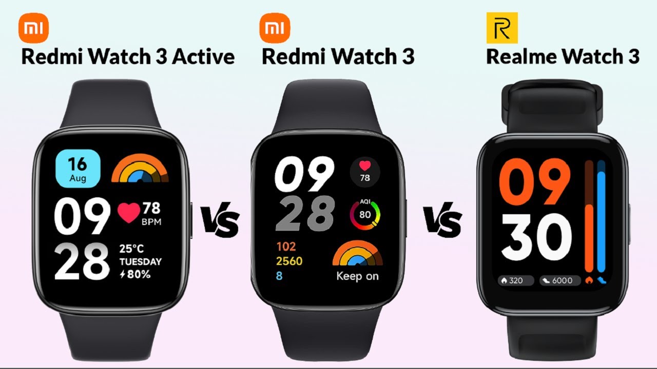 Подключение редми вотч 3 актив Redmi Watch 3 Active vs Redmi Watch 3 vs Realme Watch 3 - YouTube