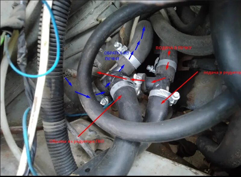 Подключение редуктора гбо к системе охлаждения Доработка контура обогрева редуктора ГБО - Lada 2120 Надежда, 1,8 л, 2004 года т