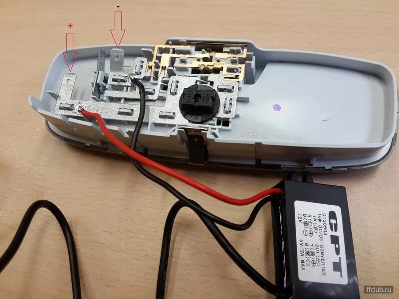 Подключение регистратора через плафон питание регистратора от плафона освещения focus 2 - Ford Focus II Sedan, 1,8 л, 