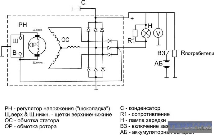 Подключение регулятор генератора Гена умер (почти)! Да здравствует новый Гена! - Mitsubishi Delica (P35W), 1,8 л,