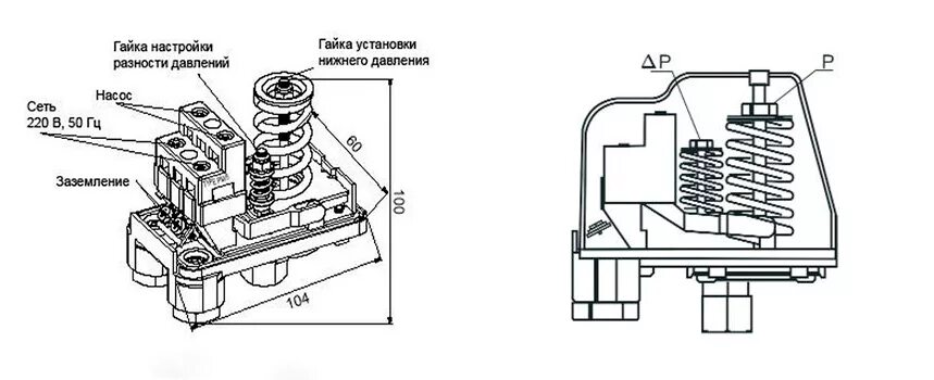 Подключение регулятора давления воды к насосу Установка насосной станции своими руками.