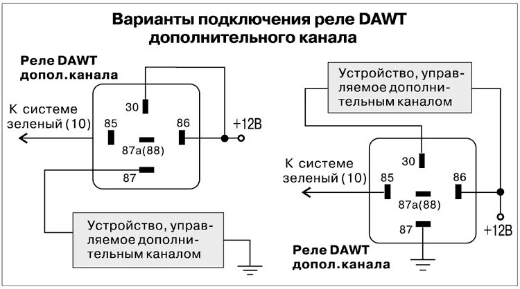 Подключение реле 12в MERITEC OPTIMUM - инструкция по установке