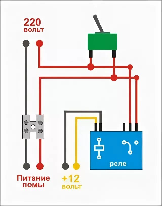 Подключение реле 220 вольт Ответы Mail.ru: релюшка