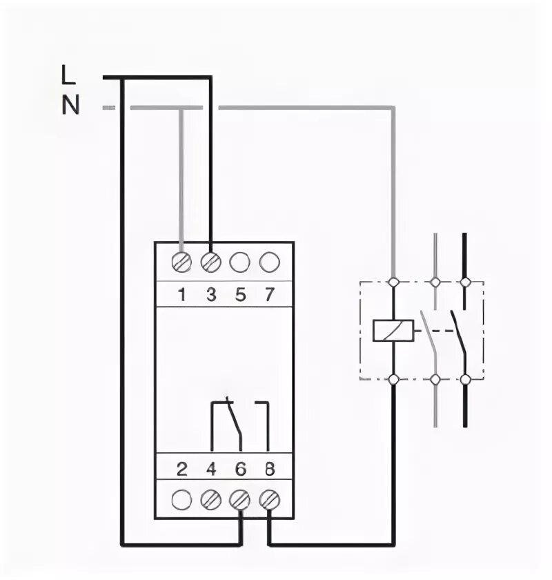 Подключение реле 220в Реле времени цифровое недельное EG103 Cronotec 16А 1 переключающий контакт 2м Ha