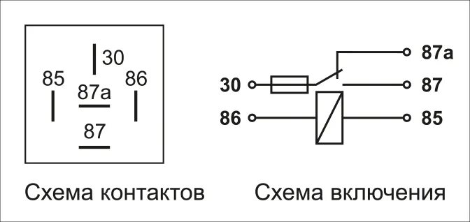 Подключение реле 30а схема Купить Реле электромагнитные 408.3787-20 24в 20а/15а 5-ти контактное с предохран