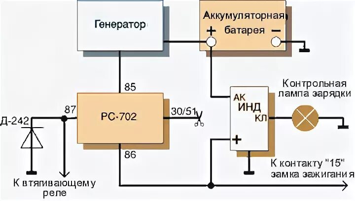 Подключение реле 702 Тюнинг электрики 2101