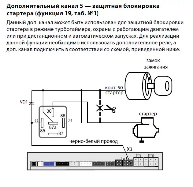 Подключение реле блокировки двигателя starline s96v2 Реле блокировки и защиты стартера / Самостоятельная установка / StarLine