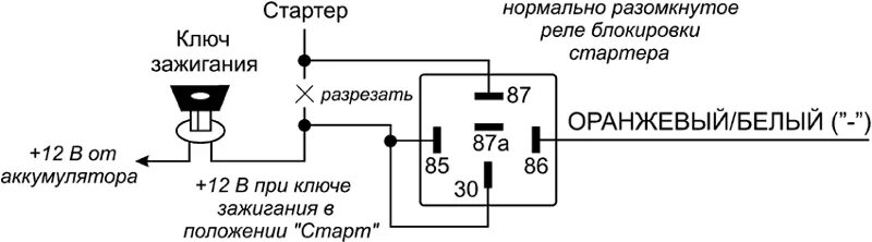 Подключение реле блокировки стартера Ответы Mail.ru: Установка реле замка зажигания от сигналки, 2114