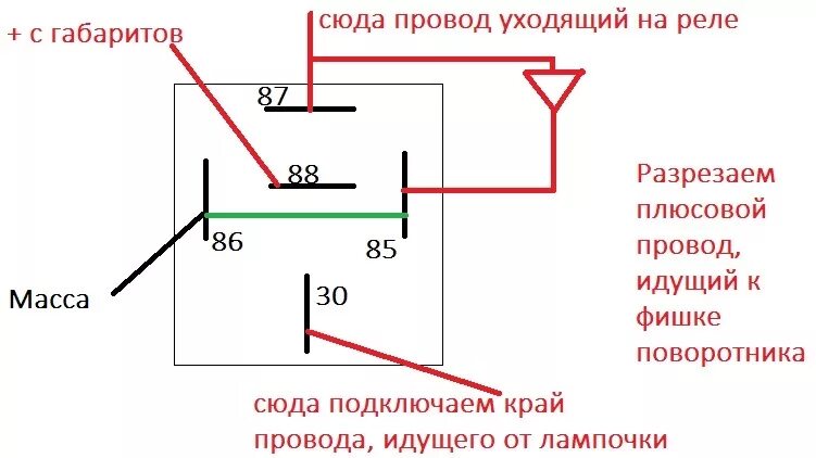 Подключение реле через конденсатор Габариты в американском стиле - Lada 21120, 1,5 л, 2001 года электроника DRIVE2