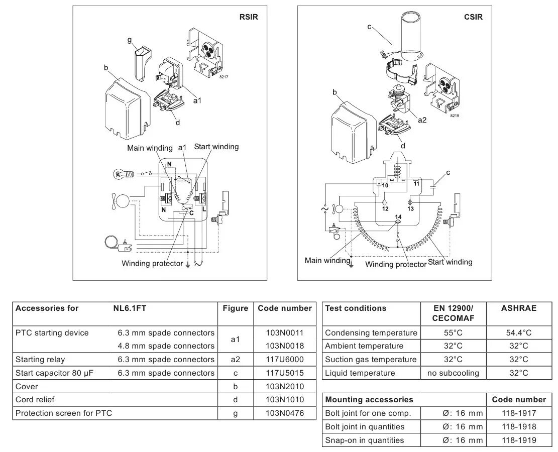 Подключение реле danfoss Герметичный поршневой компрессор Danfoss (Secop) NL6.1FT (195B0423) - Холод СПб