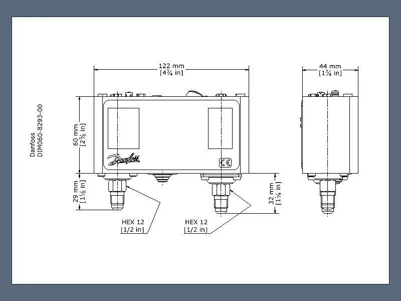 Подключение реле давления данфосс Реле давления KP17B Danfoss 060-126866 купить по низкой цене.