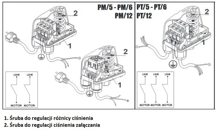 Подключение реле давления mdr Wyłącznik ciśnieniowy PT 5 400V + skala EUROPA HD - 8189480282 - oficjalne archi