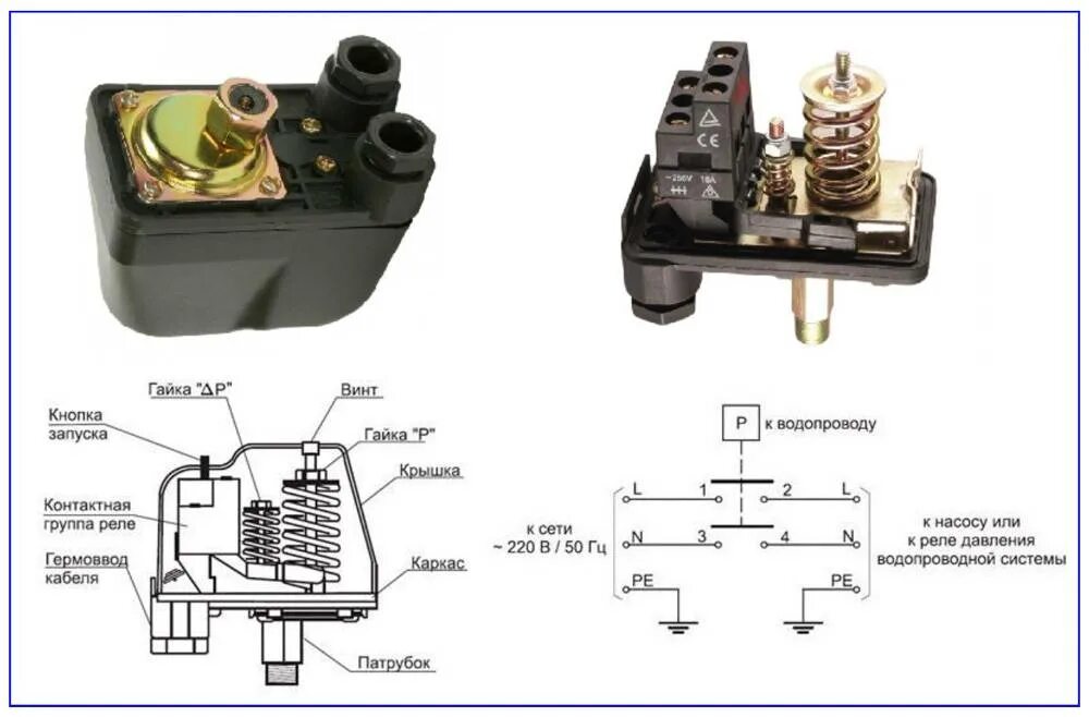 Подключение реле давления на насосную станцию Правила регулировки реле давления воды для насоса